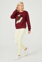 Trussardi Kartal Figürlü Kadın Sweatshirt - Thumbnail