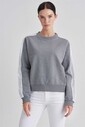 Trussardi Kuş Gözü İşlemeli Kadın Sweatshirt - Thumbnail