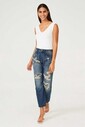 Twinset Kadın Yırtık Jeans - Thumbnail