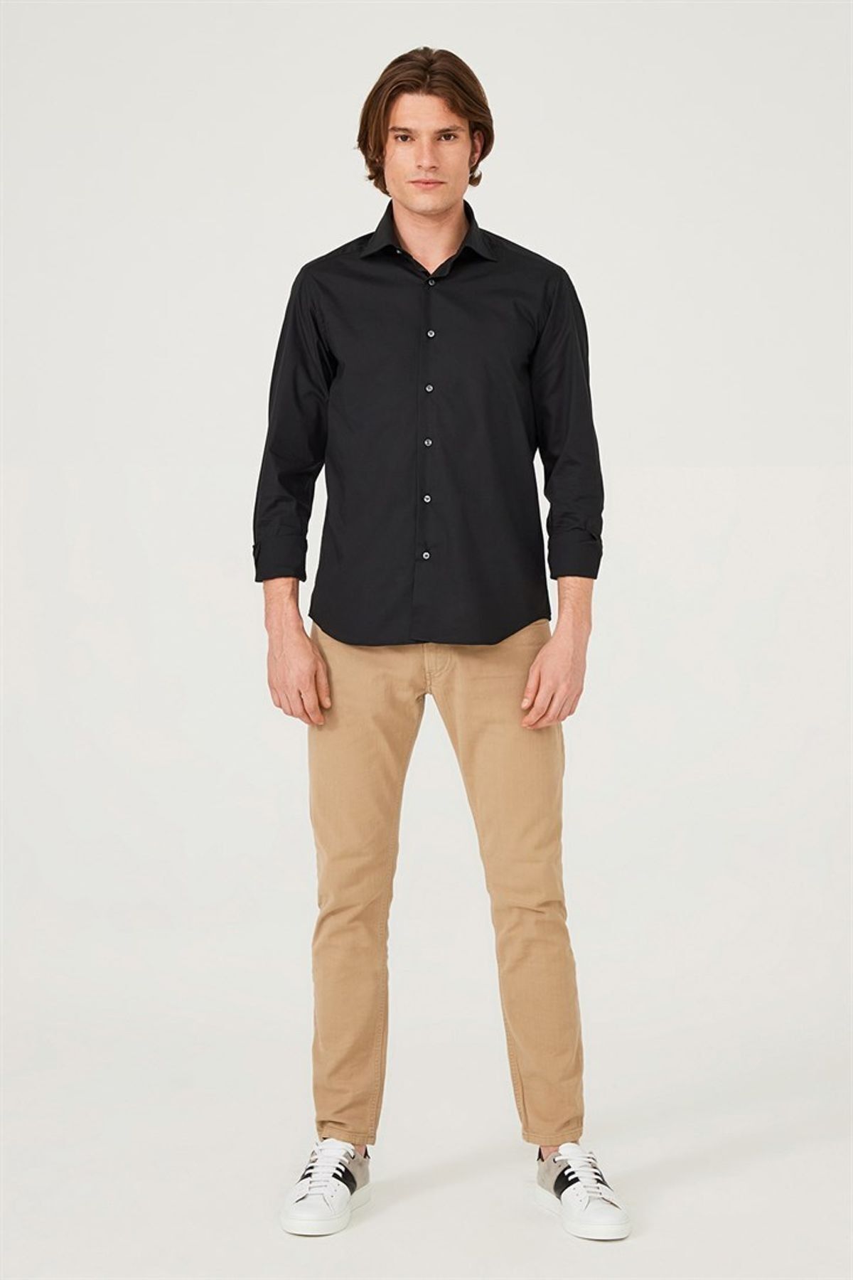 Uominitaliani Slim Fit Uzun Kollu Erkek Gömlek - 15