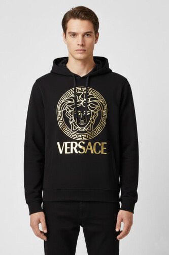 Versace Erkek Kapşonlu Sweatshirt - Versace