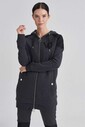 Versaje Jeans Fermuarlı Oversize Kadın Tunik - Thumbnail