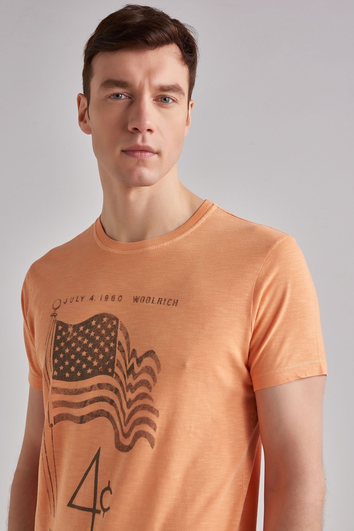 Woolrich Bisiklet Yaka Erkek T-Shirt - 7