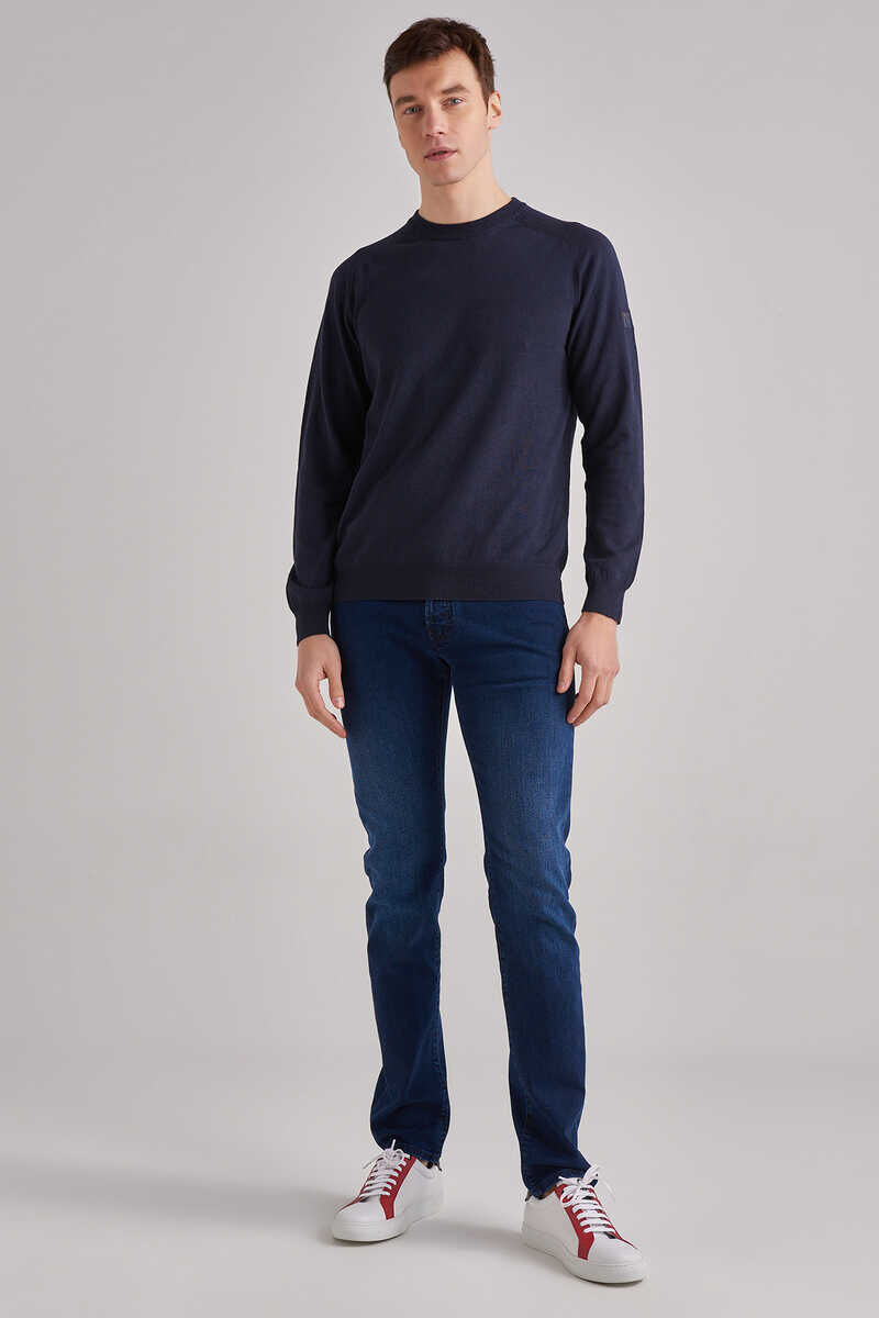 Woolrich Erkek Bisiklet Yaka Kazak - 3