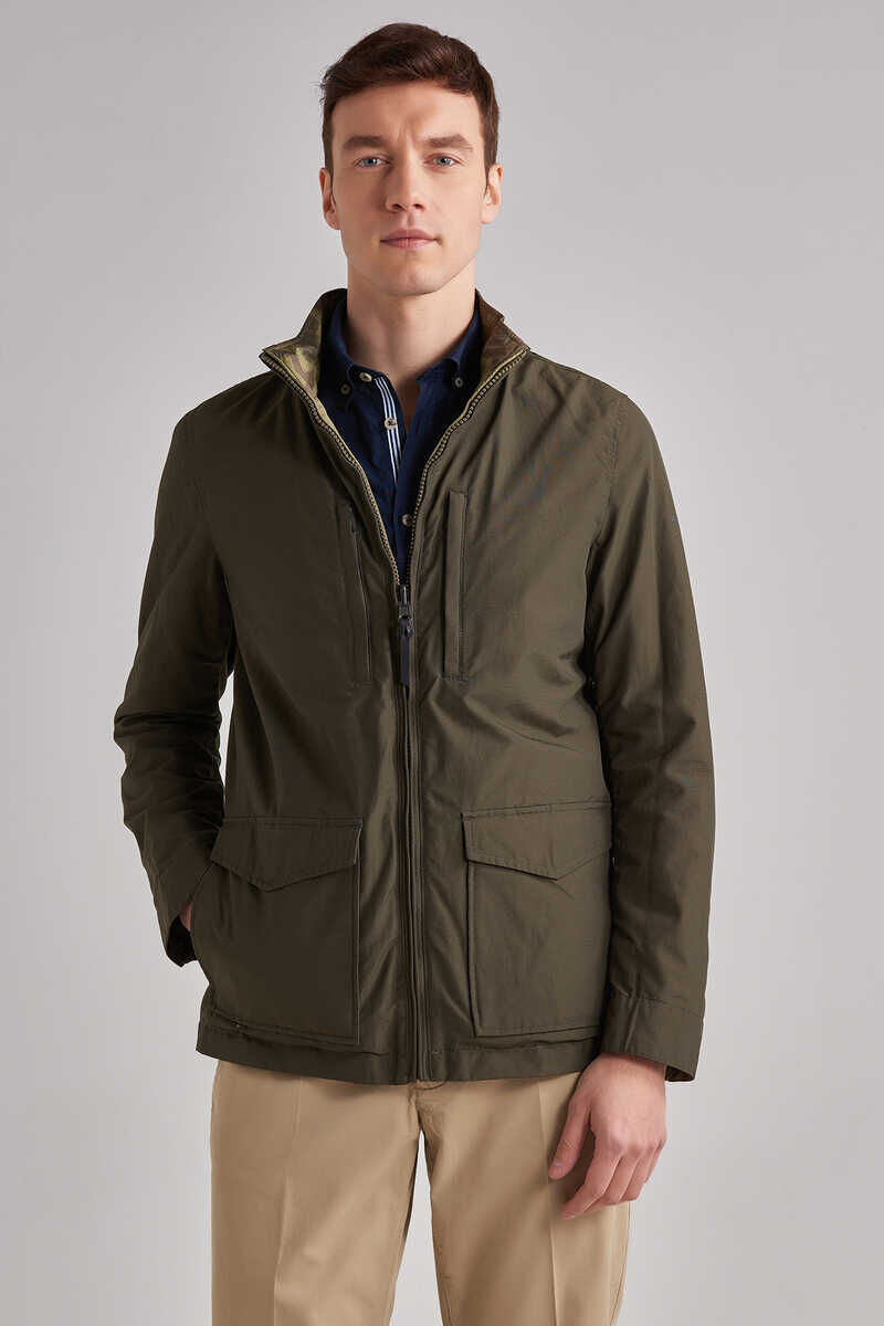 Woolrich Erkek Çift Taraflı Yağmurluk - 1
