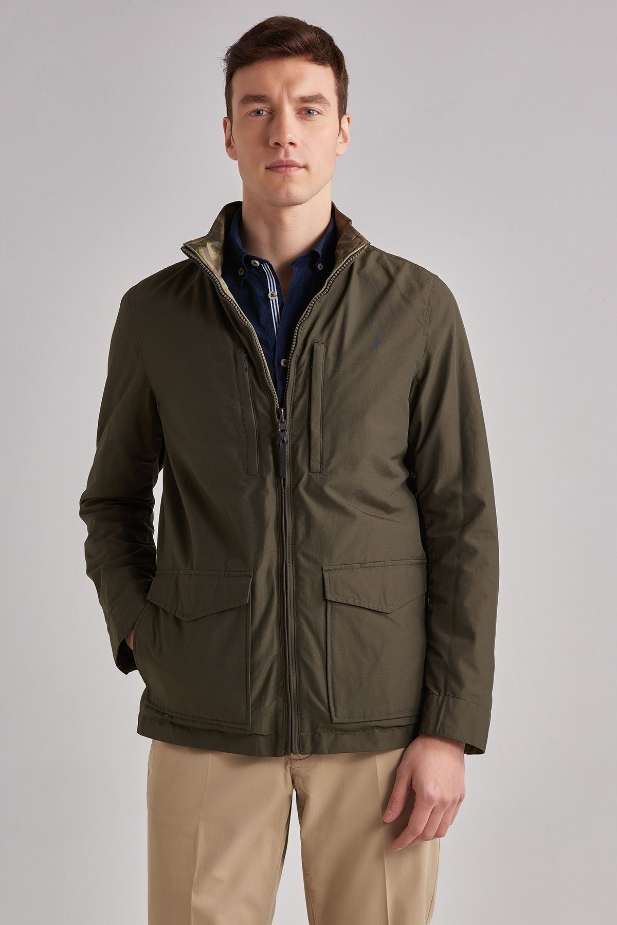 Woolrich Erkek Çift Taraflı Yağmurluk - 10