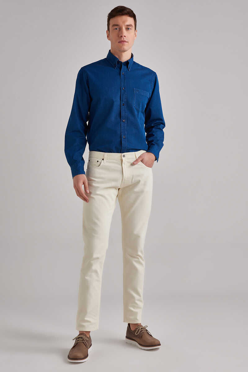 Woolrich Erkek Normal Kesim Jeans - 1
