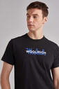 Woolrich Logolu Erkek Bisiklet Yaka T-Shirt - Thumbnail