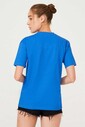 Yazılı Bisiklet Yaka Kadın T-Shirt - Thumbnail