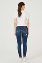 Yırtrık Dar Paça Kadın Jeans - Thumbnail